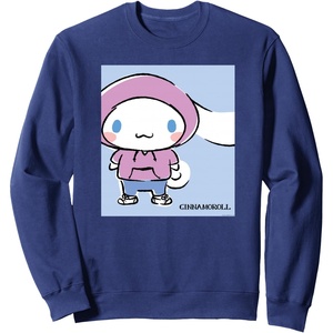 image:imageCinnamoroll Collection Streetwear Hoodie Print SweatshirtNavy Blue