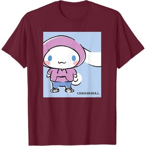 image:imageCinnamoroll Collection Streetwear Hoodie Print TShirtBurgundy