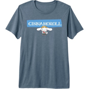 image:imageCinnamoroll Collection Streetwear Logo Premium Triblend TShirtSlate Grey