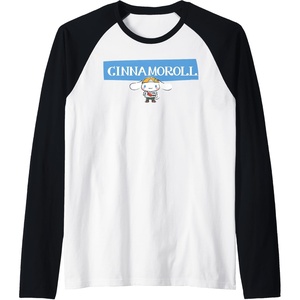 image:imageCinnamoroll Collection Streetwear Logo Raglan Baseball TeeBlackWhite