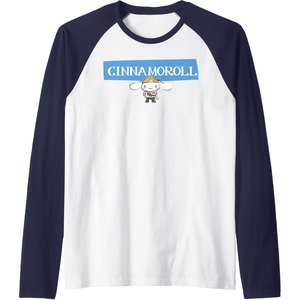 image:imageCinnamoroll Collection Streetwear Logo Raglan Baseball TeeNavy BlueWhite