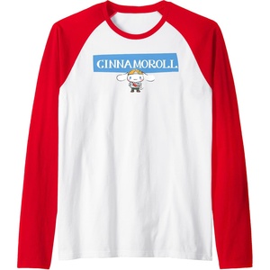image:imageCinnamoroll Collection Streetwear Logo Raglan Baseball TeeRedWhite