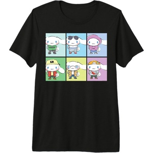 image:imageCinnamoroll Collection Streetwear Squares Premium Triblend TShirtBlack
