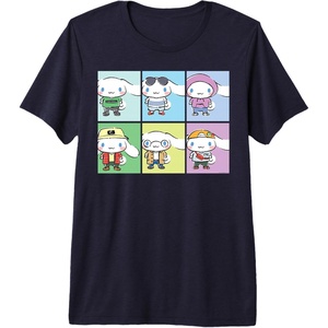 image:imageCinnamoroll Collection Streetwear Squares Premium Triblend TShirtNavy Blue