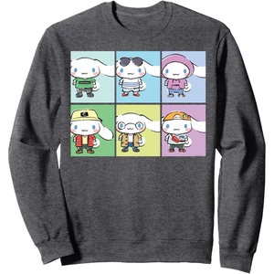 image:imageCinnamoroll Collection Streetwear Squares SweatshirtDark Heather Grey