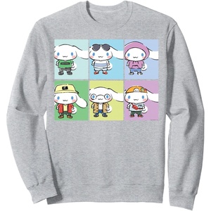 image:imageCinnamoroll Collection Streetwear Squares SweatshirtHeather Grey