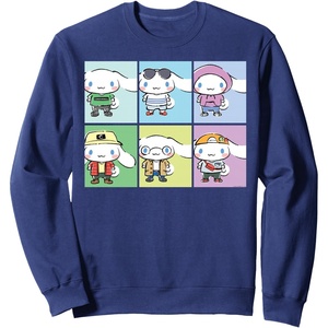 image:imageCinnamoroll Collection Streetwear Squares SweatshirtNavy Blue