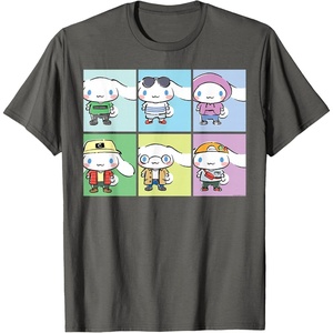 image:imageCinnamoroll Collection Streetwear Squares TShirtAsphalt Grey