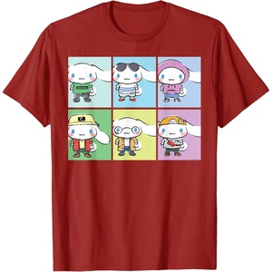 image:imageCinnamoroll Collection Streetwear Squares TShirtCranberry Red