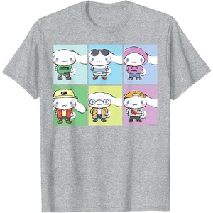 image:imageCinnamoroll Collection Streetwear Squares TShirtHeather Grey