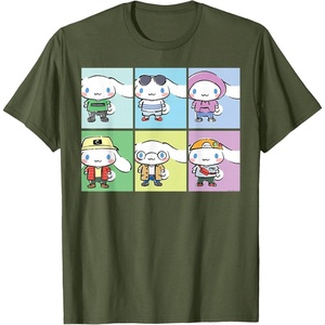 image:imageCinnamoroll Collection Streetwear Squares TShirtOlive Green