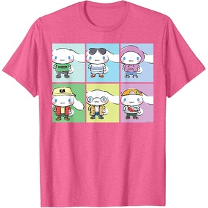 image:imageCinnamoroll Collection Streetwear Squares TShirtPink Heather