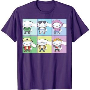 image:imageCinnamoroll Collection Streetwear Squares TShirtPurple