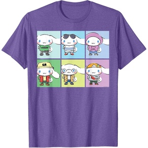 image:imageCinnamoroll Collection Streetwear Squares TShirtPurple Heather