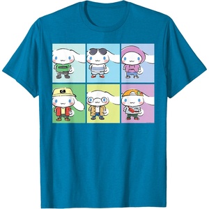 image:imageCinnamoroll Collection Streetwear Squares TShirtSapphire Blue