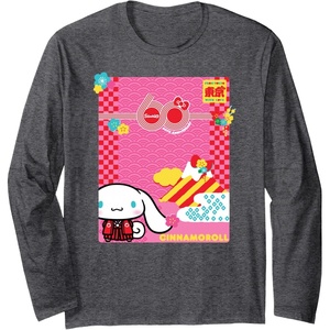 image:imageCinnamoroll Sanrio 60th Long Sleeve TShirtDark Heather Grey