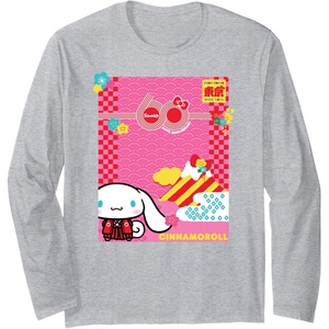 image:imageCinnamoroll Sanrio 60th Long Sleeve TShirtHeather Grey