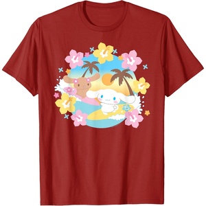 image:imageCinnanoroll Surfing TShirtCranberry Red