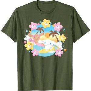 image:imageCinnanoroll Surfing TShirtOlive Green