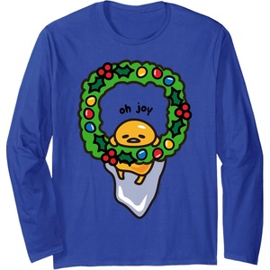 image:imageGudetama Christmas Wreath Long Sleeve Long Sleeve TShirtRoyal Blue