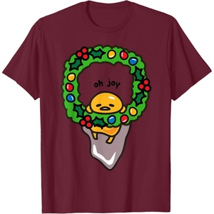 image:imageGudetama Christmas Wreath Shirt TShirtBurgundy