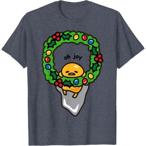 image:imageGudetama Christmas Wreath Shirt TShirtHeather Blue