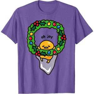 image:imageGudetama Christmas Wreath Shirt TShirtPurple Heather