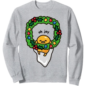 image:imageGudetama Christmas Wreath Sweatshirt SweatshirtHeather Grey