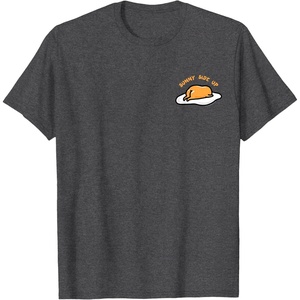 image:imageGudetama The Lazy Egg Sunny Side Up Tee Shirt TShirtDark Heather Grey