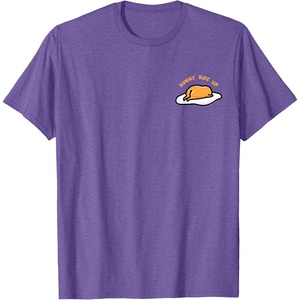 image:imageGudetama The Lazy Egg Sunny Side Up Tee Shirt TShirtPurple Heather