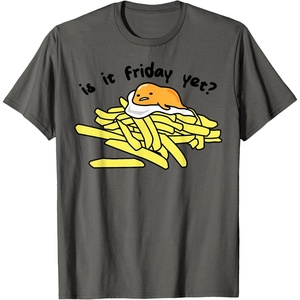 image:imageGudetama The Lazy Egg is It Friday Yet TShirt SmallAsphalt Grey