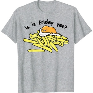 image:imageGudetama The Lazy Egg is It Friday Yet TShirt SmallHeather Grey