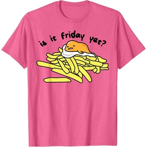image:imageGudetama The Lazy Egg is It Friday Yet TShirt SmallPink Heather