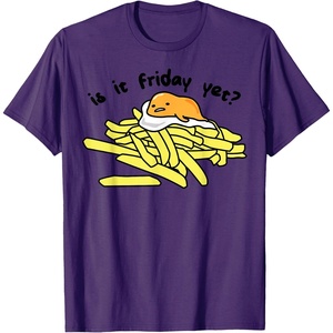 image:imageGudetama The Lazy Egg is It Friday Yet TShirt SmallPurple