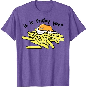 image:imageGudetama The Lazy Egg is It Friday Yet TShirt SmallPurple Heather