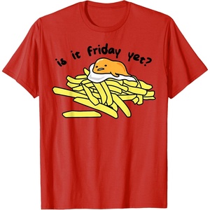 image:imageGudetama The Lazy Egg is It Friday Yet TShirt SmallRed