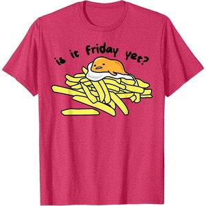 image:imageGudetama The Lazy Egg is It Friday Yet TShirt SmallRed Heather