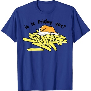 image:imageGudetama The Lazy Egg is It Friday Yet TShirt SmallRoyal Blue