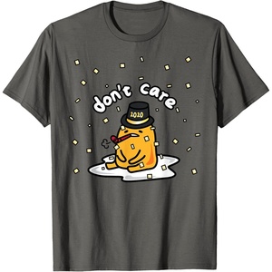 image:imageGudetama the Lazy Egg Japan Dont Care Happy New Years 2020 TShirtAsphalt Grey