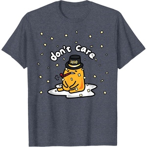 image:imageGudetama the Lazy Egg Japan Dont Care Happy New Years 2020 TShirtHeather Blue