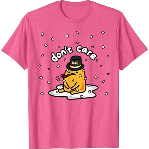 image:imageGudetama the Lazy Egg Japan Dont Care Happy New Years 2020 TShirtPink Heather