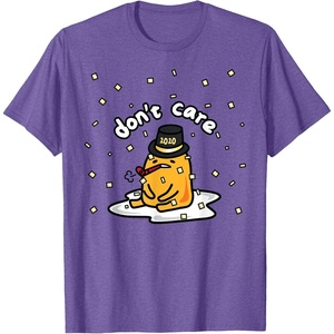 image:imageGudetama the Lazy Egg Japan Dont Care Happy New Years 2020 TShirtPurple Heather