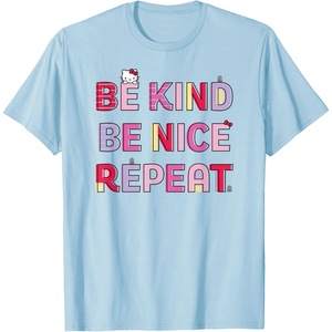 image:imageHello Kitty Be Kind Be Nice Repeat TShirtBaby Blue