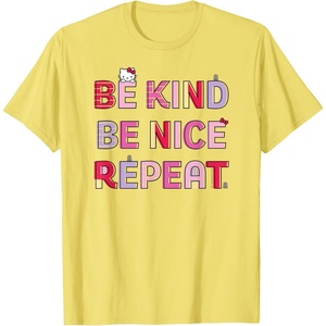 image:imageHello Kitty Be Kind Be Nice Repeat TShirtLemon Yellow