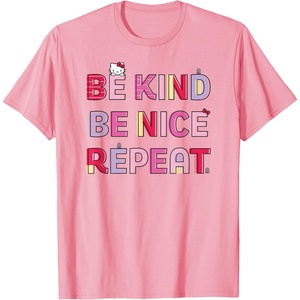 image:imageHello Kitty Be Kind Be Nice Repeat TShirtPink