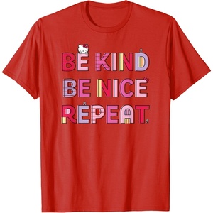 image:imageHello Kitty Be Kind Be Nice Repeat TShirtRed