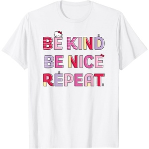 image:imageHello Kitty Be Kind Be Nice Repeat TShirtWhite