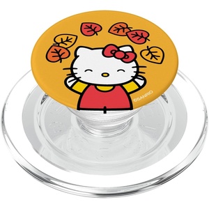 image:imageHello Kitty Fall Autumn Leaves Orange PopSockets Adhesive PopGripMagnetic PopGrip