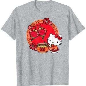 image:imageHello Kitty Happy Lunar New Year TShirtHeather Grey