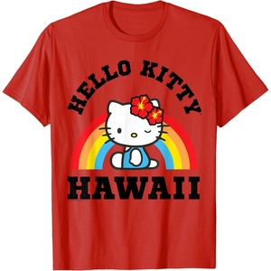 image:imageHello Kitty Hawaii Rainbow Tee Shirt TShirtRed
